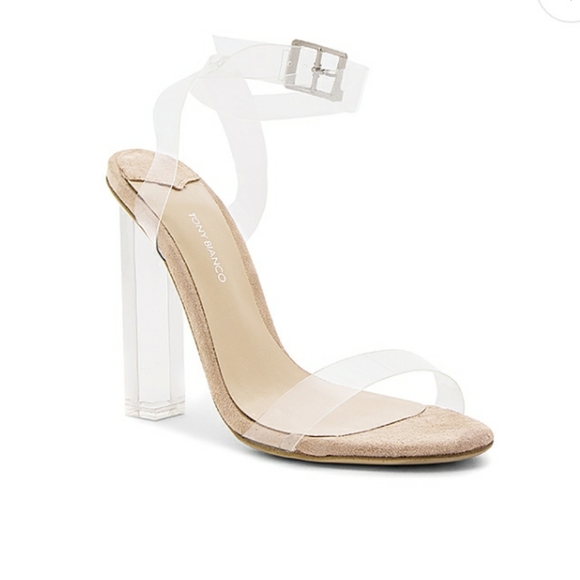 tony bianco clear heels